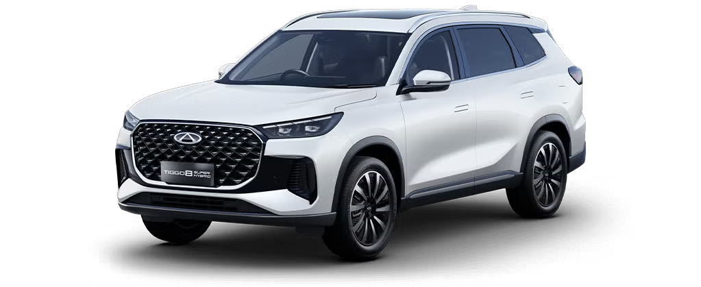 Tiggo 8 PHEV in Lunar White