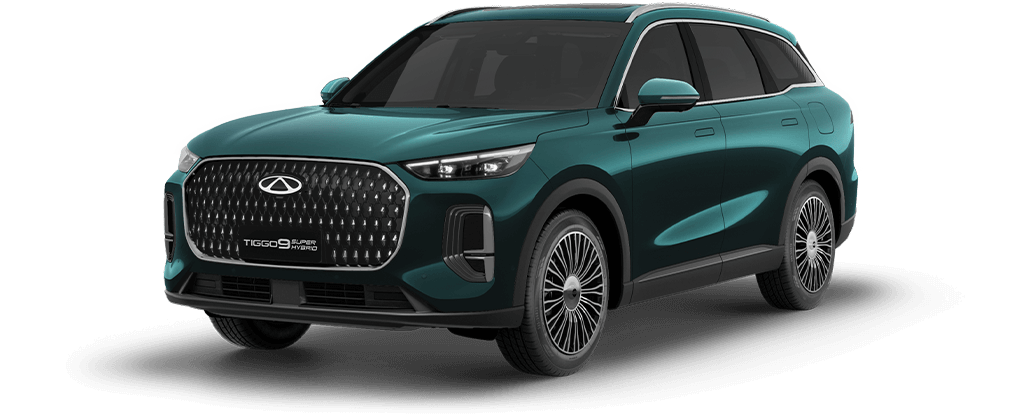 Tiggo 9 PHEV in Aurora Green